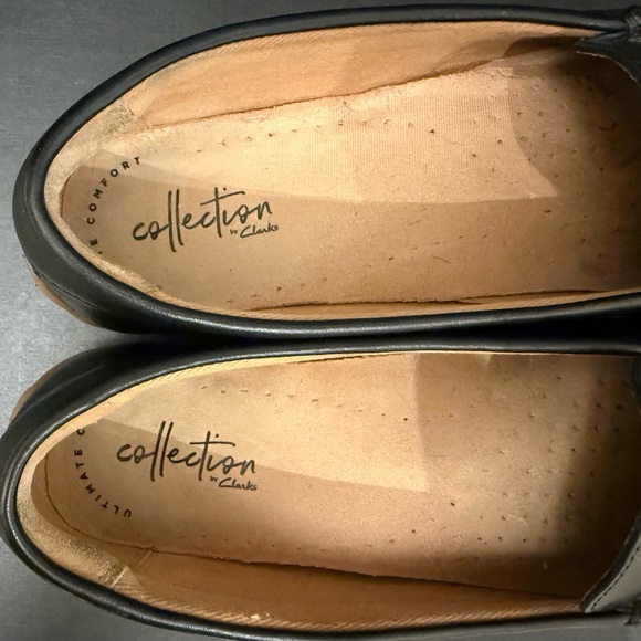 Clarks Black Leather Boat/Driving Shoe - Picture 6 of 7